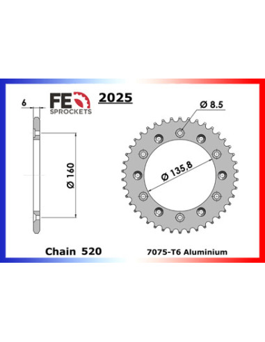 VOR.450.ENDURO '01/05 14X48 RK520MXZ µ