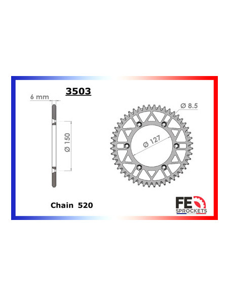 WR.250.F '01/06 13X52 RK520FEX  (5PH)