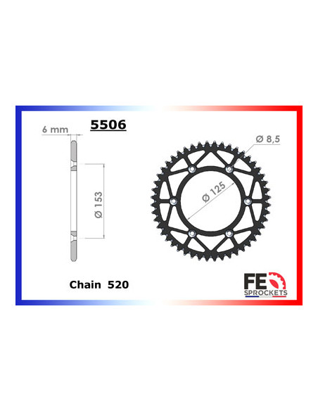 CRF.250.R '19/21 13X48 RK520MXZ
