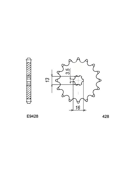 ER.80/TS.80.ER '81/84 14X45 RK428MXZ