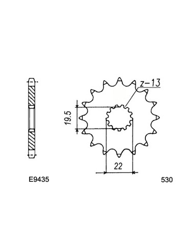 GSX.400.F '81/83 4 CYL 15X43 RK530FEX