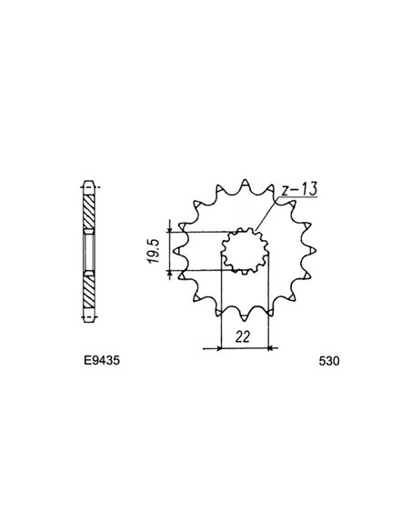 GSX.400.F '81/83 4 CYL 15X43 RK530FEX