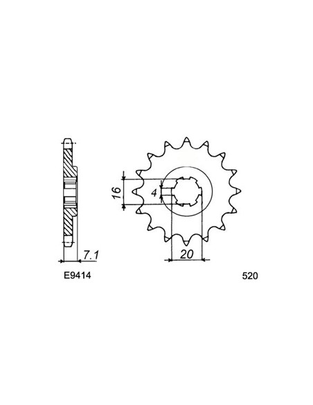 KFX.80 '03/06 10X22 520HG *  Quad