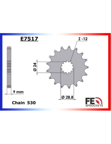 ZZR.1100 '93/94 17X45 RK530FEX µ  (ZX.1100.D1/D2) ZZR.1100 '93/94 17X45 RK530FEX µ  (ZX.1100.D1/D2)