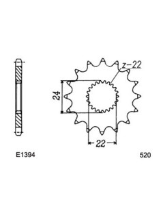 125.RX '08/12 15X49 RK520MXZ 2