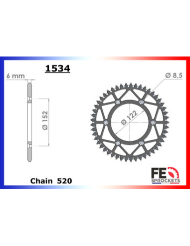 200.RR '20/22 15X49 RK520SO