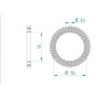 Kit chaine DID  ACIER AJP 125 PR4 SM 2004 à 2011