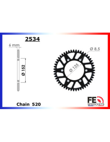 350.RR Enduro (4T) '13/21 13X50 RK520MXZ µ