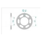 Kit chaine DID  ACIER APRILIA RS 50 2006 à 2011