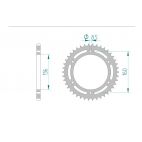 Kit chaine DID  ACIER APRILIA PEGASO 650 1996 à 1996