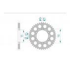 Kit chaine DID  ALU APRILIA CLIMBER 280    0 à    0