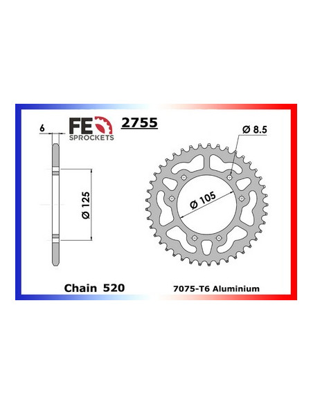 125.HALLEY 4T 10/12 13X48 RK520SO