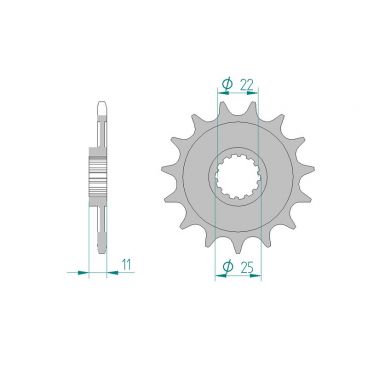 Kit chaine DID  ALU APRILIA RXV 450 ANTIBOUE 2006 à 2008