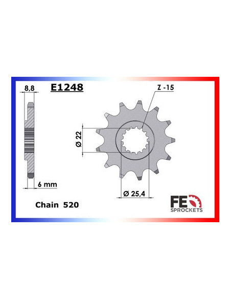 125.TE  2T '14/17 14X50 RK520SO