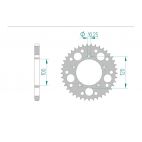 Kit chaine DID  ALU APRILIA TUONO 1000 FIGHTER/RACING 2003 à 2005