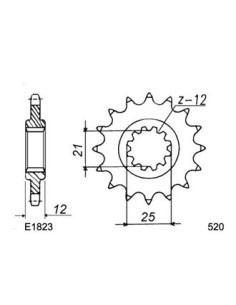 125.CR/XC '83/84 13X53 RK520MXZ 2