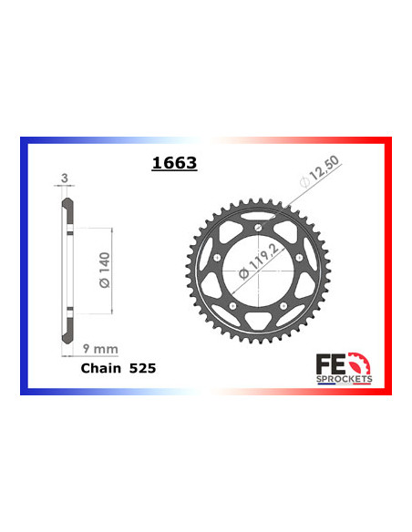S.1000.RR Abs '19/22 17X45 RK525FEX µ