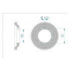 Kit chaine DID  ACIER BETA 50 RR SM COUR DEPORTEE 1998 à 2000