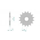 Kit chaine DID  ACIER BETA 50 RR SM 6 FIXATIONS COURONNE 2002 à 2005