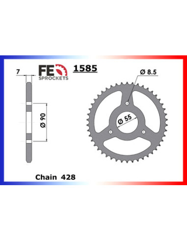 125.RS2 NAKED '06/09 14X46 RK428MXZ * 125.RS2 PRO '09