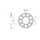 Kit chaine DID  ALU BETA 50 RR 1998 à 2001
