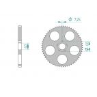 Kit chaine DID  ALU BETA 80 REV 2002 à 2008