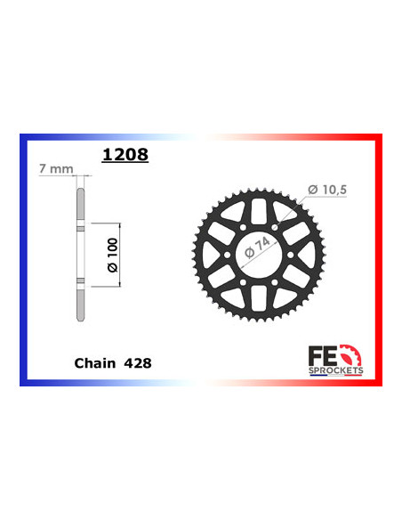 125.GV AQUILA BOBBER '18/20 14X51 RK428MXZ µ