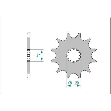 Kit chaine DID  ALU BETA 240 TECHNO 1998 à 2000