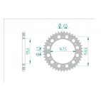 Kit chaine DID  ALU BETA 240 TR33/34 1986 à 1988
