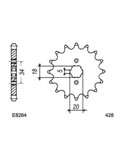MOTORTECH.125.QUAD '02 17X35 RK428FEX 2