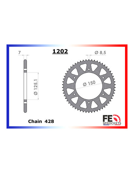 125.RS R / FACTORY '18/21 14X58 RK428MXZ