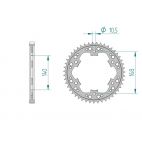 Kit chaine DID  ACIER BMW F 700 GS bolts/vis 10.5 mm 2012 à 2012