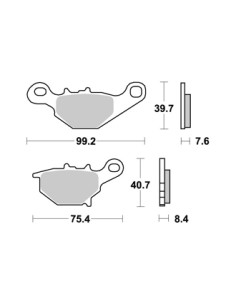 Plaquettes de freins AP RACING 2