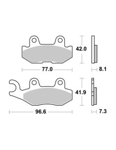 Plaquettes de freins AP RACING 2
