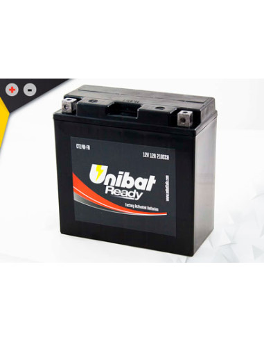 Batterie Unibat CT14B-FA - Pré-remplie - Scellés en Usine