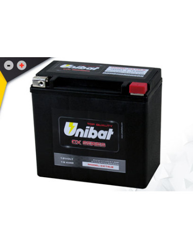 Batterie Unibat CX16LB - Super renforcé activé en Usine.