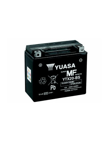 Batterie YUASA YTX20-BS (CBTX20-BS / CBTX20BS / BTX20 / YTX20BS)