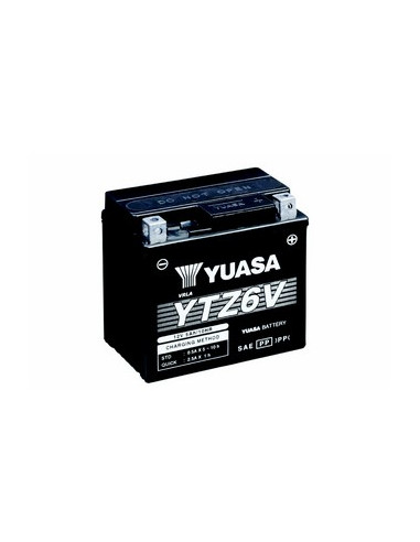 Batterie YUASA YTZ6V livrée avec les flacons d'acide