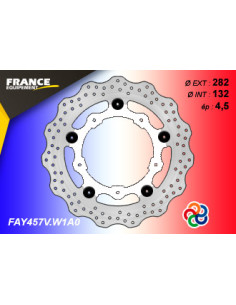 Disque Essentiel FLAY457V / Centre BLANC (W1) / Oeillets Couleurs