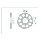 Kit chaine DID  ACIER CAGIVA 125 PLANET ROUES 5 BRANCHES 1999 à 1999
