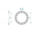 Kit chaine DID  ALU CAGIVA 125 WMX 1987 à 1988