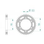 Kit chaine DID  ACIER CAN-AM DS 650 BAJA 2000 à 2003