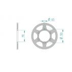 Kit chaine DID  ACIER CPI 50 SM 2006 à 2009