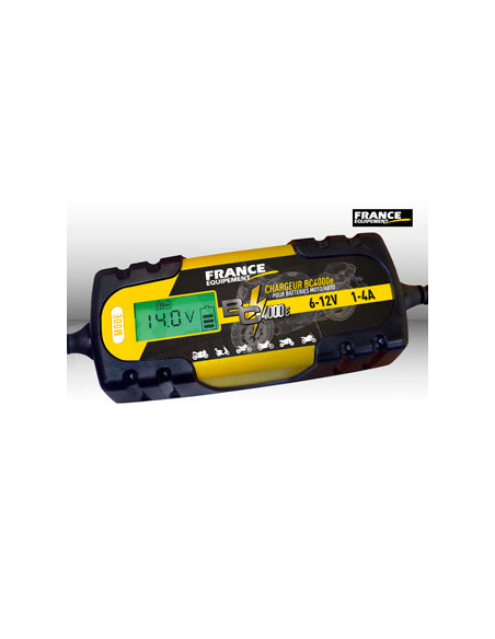 BC 4000 E Chargeur de batterie 6/12V, 1-4 A. Ecran LED.
