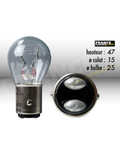 AMPOULE FEU STOP ET ARRIERE BAY15D 6V21/5W