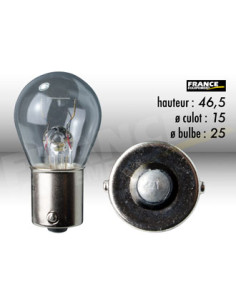 AMPOULE STOP ET CLIGNOTANT BA15S 12V25W