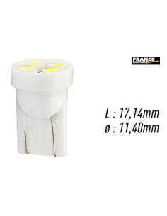 AMPOULE TEMOIN BLANCHE SANS CULOT W2,1x9,5D/W5W-T10 12V0.32W