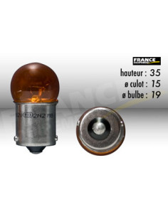 AMPOULE GRAISSEUR RING BAU15S 12V10W
