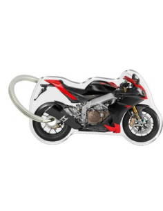 Porte-cléfs en Résine "APRILIA RSV4" Format : 40x40mm