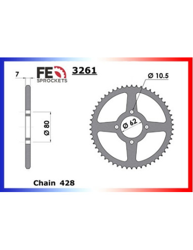 C/A XT.125.TENERE'88/89 53 428